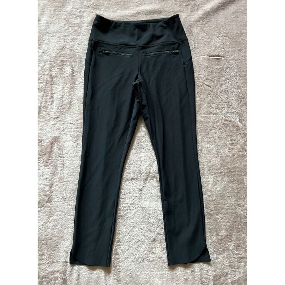 Athleta Metro Straight Ankle Black‎ Size Xsmall Side Zipper